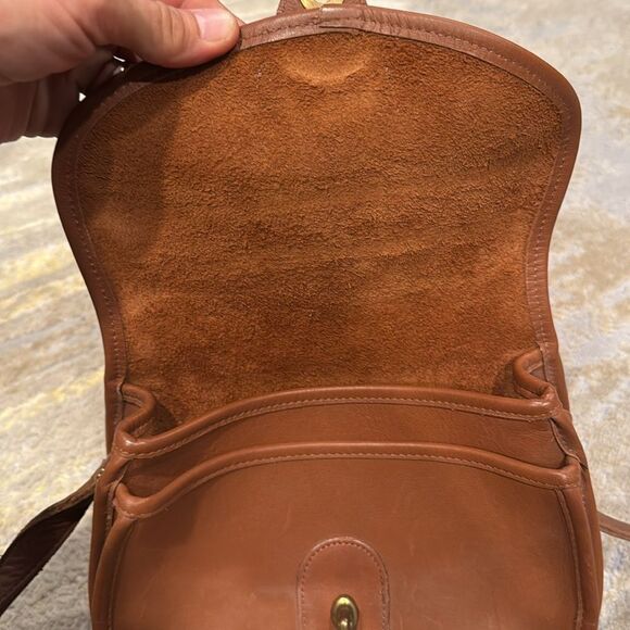 VTG Coach Praire crossbody made in USA full grain leather in GUC light brown - Picture 7 of 15